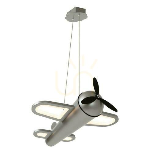 Sprawdź Lampa Wisząca Lucide FOKKER LED 28W Srebrna do Pokoju Dziecka 77490/26/15