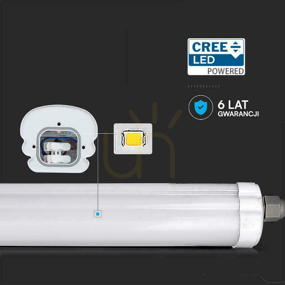 Sprawdź Oprawa hermetyczna LED V-TAC CREE CHIP G-series 150cm 48W 135Lm/W VT-1574 4000K 6430lm 6 Lat gwarancji Oprawa hermetyczna LED V-TAC CREE CHIP G-series 150cm 48W 135Lm/W VT-1574 4000K 6430lm 6 Lat gwarancji