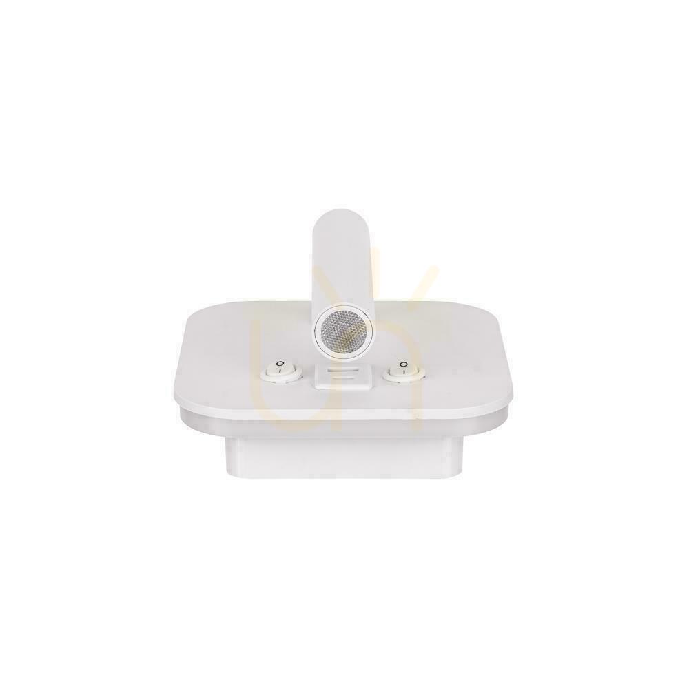 Obejrzyj Oprawa LED V-TAC 8W COB CREE kinkiet biały hotel łóżko USB+USB C włącznik VT-80068-W 3000K 830lm 2 Lata gwarancji Oprawa LED V-TAC 8W COB CREE kinkiet biały hotel łóżko USB+USB C włącznik VT-80068-W 3000K 830lm 2 Lata gwarancji