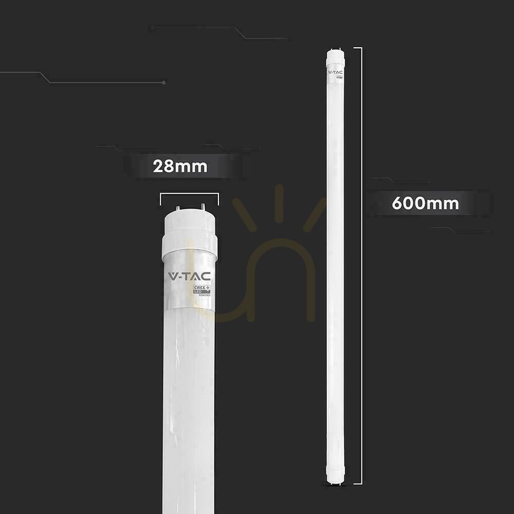 Wyświetl Tuba świetlówka LED T8 V-TAC CREE CHIP 60cm 9W G13 obrotowa nano plastic VT-061 6500K 850lm 6 lat gwarancji Tuba świetlówka LED T8 V-TAC CREE CHIP 60cm 9W G13 obrotowa nano plastic VT-061 6500K 850lm 6 lat gwarancji