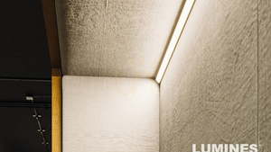 Profil LED LUMINES AGO nawierzchniowy, surowy, 1 m small 3