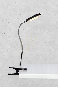 Lampka zaciskowa Markslojd Flex LED 5W 3000K czarno-chromowana 106471 small 1