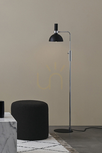 Lampa podłogowa Markslojd Larry 106857 czarna 1x60W 146 cm small 1