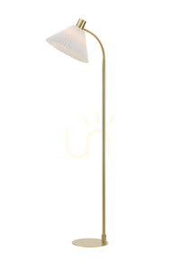 Lampa podłogowa Markslojd Mira 108569 biała metal tkanina 145 cm small 0