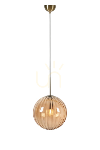 Sprawdź Lampa wisząca Markslojd Fengari bursztynowa 35 cm 108763