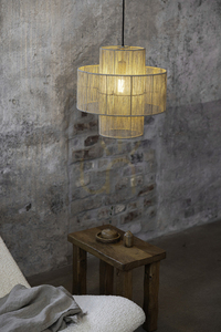 Lampa wisząca Markslojd SOGA 108767 naturalna juta stal 40 cm small 1