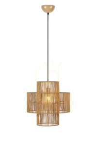 Lampa wisząca Markslojd SOGA 108767 naturalna juta stal 40 cm small 0