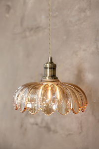 Lampa wisząca Markslojd Kurage bursztynowa antyczny mosiądz 25,5 cm 108858 small 1