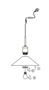 Lampa wisząca Markslojd Vela 108867 biała 25 cm small 2
