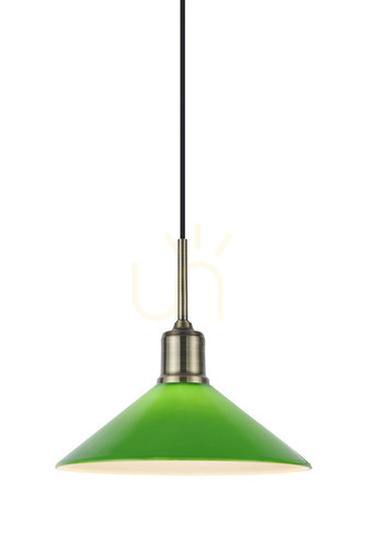 Sprawdź Lampa wisząca Markslojd Vela 108868 zielona antyczny mosiądz 25 cm