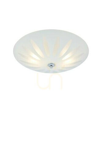 Sprawdź Plafon Markslojd Petal 108899 biały chrom 39 cm szklany