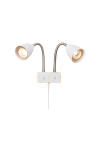 Kinkiet Markslojd CIRO 108900 srebrny stalowy 2-punktowy small 0