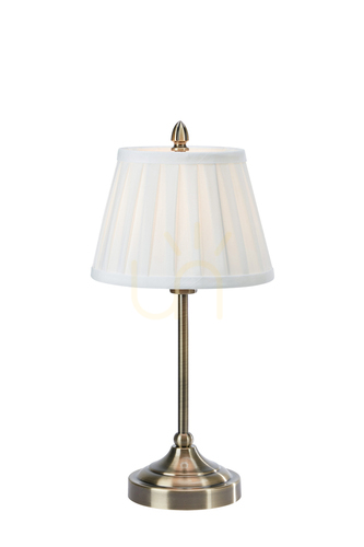 Sprawdź Lampa stołowa Markslojd Oxford 108973 mosiądz biała stal 38,5 cm