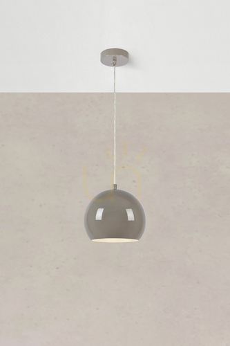 Sprawdź Lampa wisząca Markslojd POP 108989 szara 20 cm stalowa