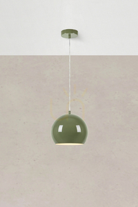 Lampa wisząca Markslojd POP 108991 zielona stalowa 20 cm small 1