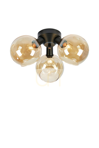 Sprawdź Plafon Markslojd Artis 3L czarny 40 cm stal 108997