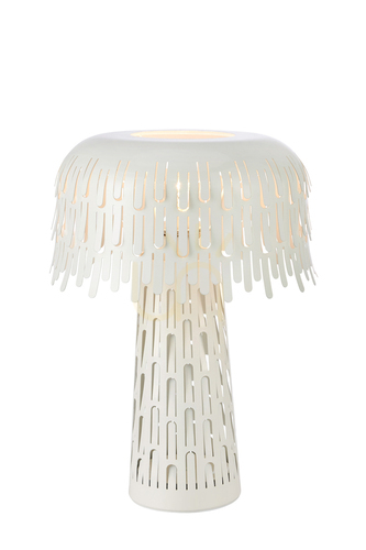 Sprawdź Lampa stołowa Markslojd Verbera biała stalowa 38 cm 109006