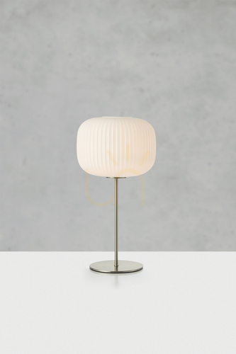 Sprawdź Lampa stołowa Markslojd SOBER 109007 biały satynowy nikiel 50 cm