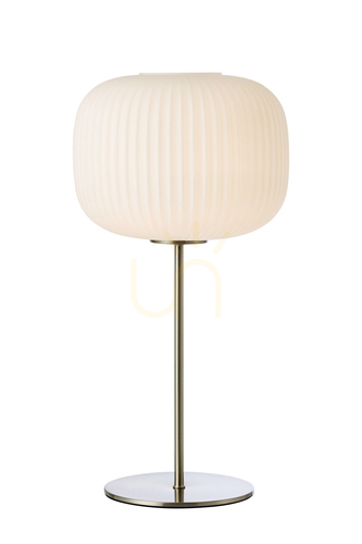 Sprawdź Lampa stołowa Markslojd SOBER 109007 biały satynowy nikiel 50 cm