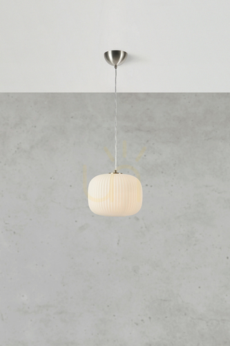Sprawdź Lampa wisząca Markslojd Sober 109008 biały satynowy nikiel 25 cm