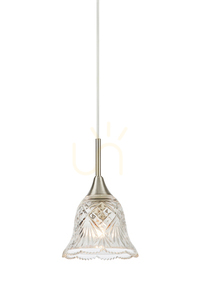 Lampa wisząca Markslojd Luna 109012 satynowy nikiel stal 13,5 cm small 0