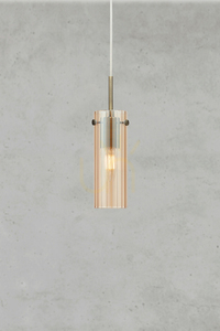 Lampa wisząca Markslojd Tibia 109015 mosiądz stal 28,5 cm small 1