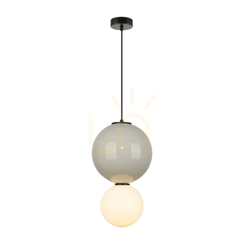 Sprawdź Lampa Wisząca Italux Pieve LED Biała Szklano-Ceramiczna PND-95221-1L-GR
