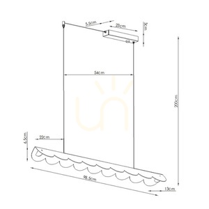 Lampa wisząca BISCUIT 100 czarna LED 3000K small 1