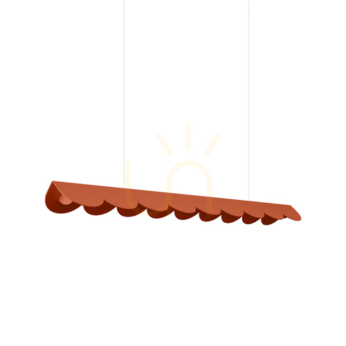 Sprawdź Lampa wisząca BISCUIT 100 ochra czerwona LED 3000K