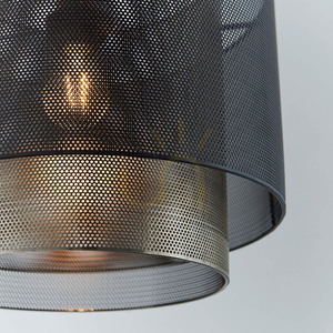 Lampa wisząca Endon Plexus mosiądz stal E27 25 cm small 5