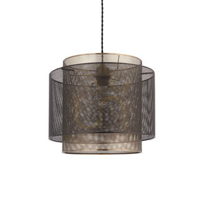 Lampa wisząca Endon Plexus mosiądz stal E27 25 cm small 8