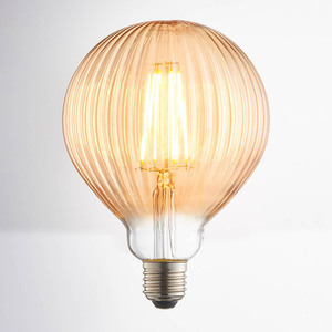 Żarówka dekoracyjna LED Ribb E27 4W 400lm 2000K bursztynowa kula G125 Ø12,5 cm 80179 Endon small 3