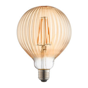 Żarówka dekoracyjna LED Ribb E27 4W 400lm 2000K bursztynowa kula G125 Ø12,5 cm 80179 Endon small 9
