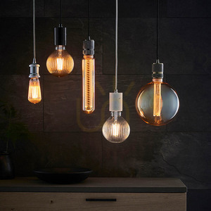 Żarówka dekoracyjna LED E27 4W transparentna Endon Ribb small 3