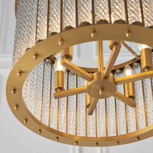 Lampa Wisząca Endon Romola Złota 6xE14 Glamour Ø50 cm small 1