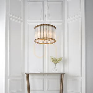 Lampa Wisząca Endon Romola Złota 6xE14 Glamour Ø50 cm small 4