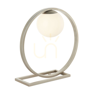 Lampa stołowa Endon Enzo srebrna stal szkło G9 small 0