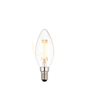 Żarówka LED E14 filament candle transparentna 4W dimmable Endon small 0