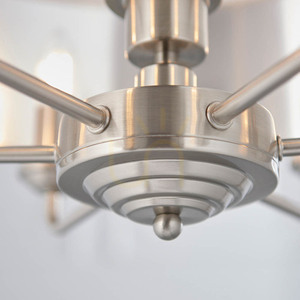 Lampa wisząca Endon Highclere beżowa 6xE14 55 cm tkanina small 8