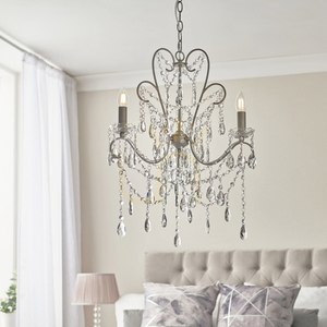 Lampa wisząca Endon Berkley 95524 srebrna 3x E14 z kryształowym szkłem small 3