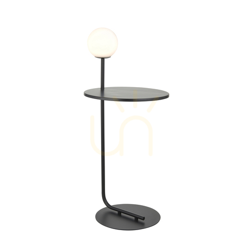 Sprawdź Lampa stojąca Endon Halo czarna stal szkło 81 cm
