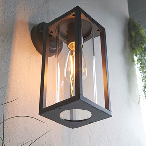 Kinkiet Endon Hamden czarny E27 aluminium szkło 35 cm small 1