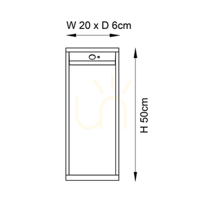 Lampa stojąca Endon Dannah czarna LED 50 cm small 2