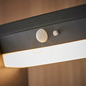 Słupek ogrodowy solarny Endon Dannah czarny LED PIR 80 cm 96936 small 1