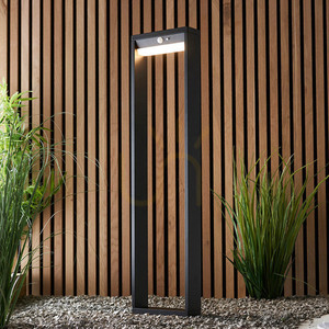 Słupek ogrodowy solarny Endon Dannah czarny LED PIR 80 cm 96936 small 4