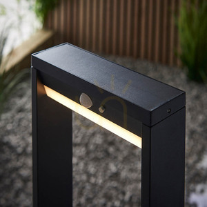 Słupek ogrodowy solarny Endon Dannah czarny LED PIR 80 cm 96936 small 8