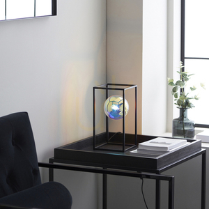 Lampa stołowa Endon Kinjo czarna z iryzującym szkłem G9 30 cm small 6