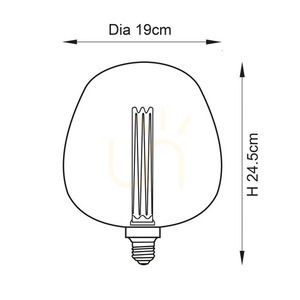 Lampa stołowa Endon Roves różowa E27 2,8 W szkło stal 19 cm small 1