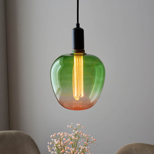Lampa stołowa Endon Roves różowa E27 2,8 W szkło stal 19 cm small 2