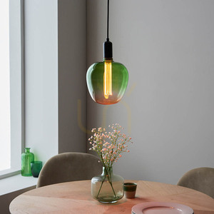 Lampa stołowa Endon Roves różowa E27 2,8 W szkło stal 19 cm small 3